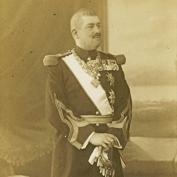 Fürst Wilhelm von Hohenzollern in rumänischer Uniform, 1911 (Landesarchiv StAS FAS HS 1-80 T 14 Nr. 12)
