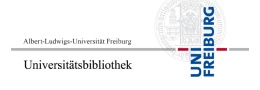 Logo der Universitätsbibliothek Freiburg