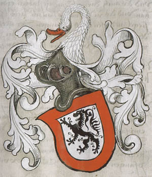 Wappen der Herren von Lichtenberg, 15. Jahrhundert (GLAK 67/1057 S. 68)