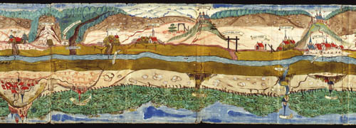 Der Main bei Wertheim auf einer Karte von 1593 (StAWt R K 5950)