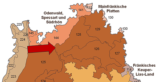 Das Bauland in der Großlandschaft Neckar- und Tauber-Gäuplatten - Quelle LUBW