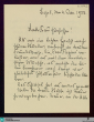Brief von Friedrich Klose an Unbekannt vom 04.01.1923 - K 3354, 3