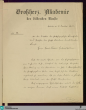 Brief von Ludwig Dill an Hans Thoma von 1902 - K 2727, 28