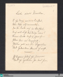 Brief von Frank Wedekind an Alexander an Alexander von Bernus - K 2983