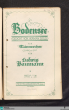 Bodensee : für Männerchor / Gedicht von Herman Dold ; componiert von Ludwig Baumann