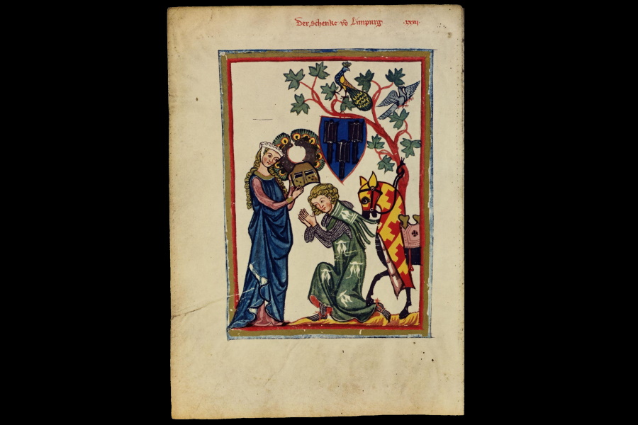 Der „Schenk von Limpurg“ im Codex Manesse, Quelle: UB Heidelberg