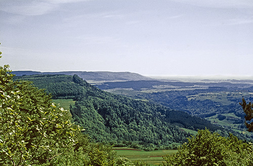 Randen und Randenvorland, vom Eichberg bei Blumberg aus gesehen - Quelle LMZ BW