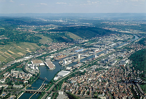 Der Stuttgarter Neckarhafen - Quelle LMZ BW