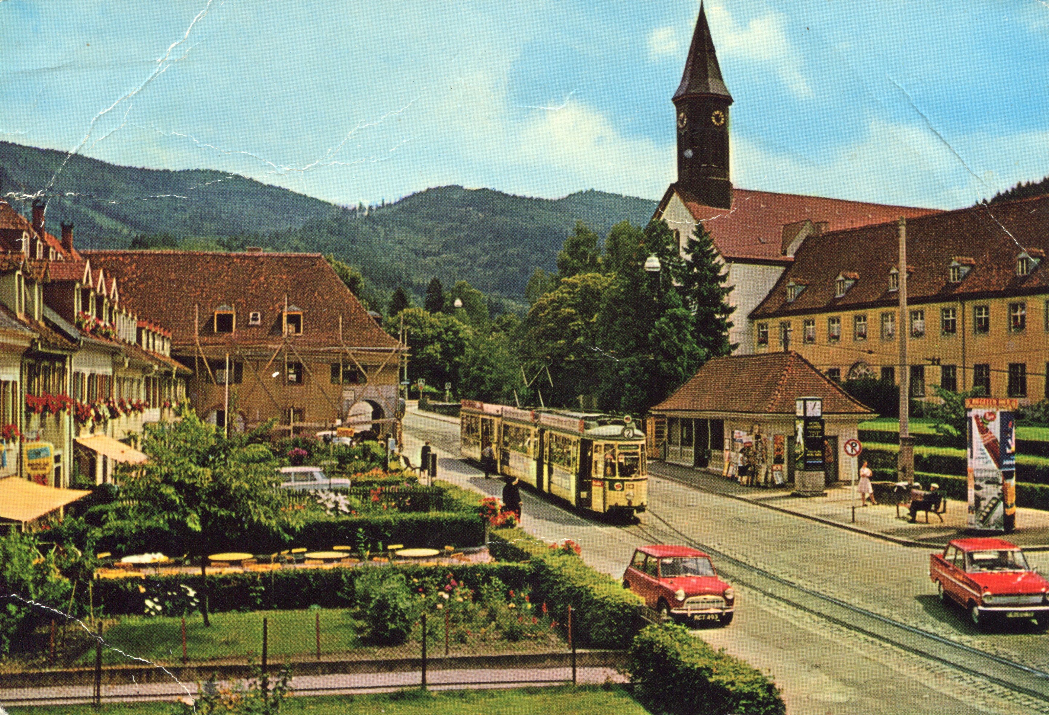 Das Waisenhaus Günterstal in den 60-er Jahren Postkarte [Quelle: Waisenhausstiftung Freiburg]