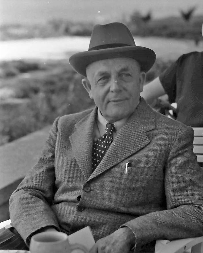 Otto H. Warburg bei der Europatagung der Nobelpreisträger in Lindau 1951, fotografiert von Willy Pragher [Quelle: Landesarchiv BW, StAF W 134 Nr. 020188]
