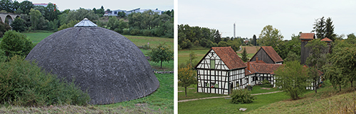 Betriebsgebäude und Kuppel eines Solereservoirs - Quelle:Tilo Wütherich