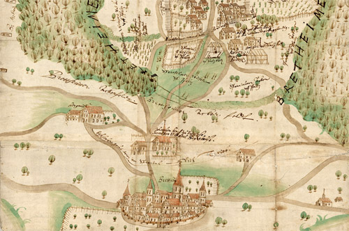 Bretten und Umgebung, 1606 (GLA H Sprantal 2)