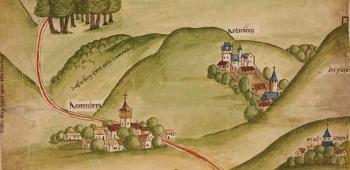 Wildbanngrenze zwischen der Kurpfalz und dem Hochstift Speyer, 1548 (GLA H-f 1108)