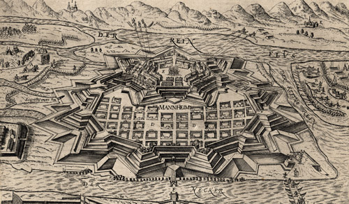 Die Festung Mannheim im Dreißigjährigen Krieg, 1623 (GLA H-BS I M 18)