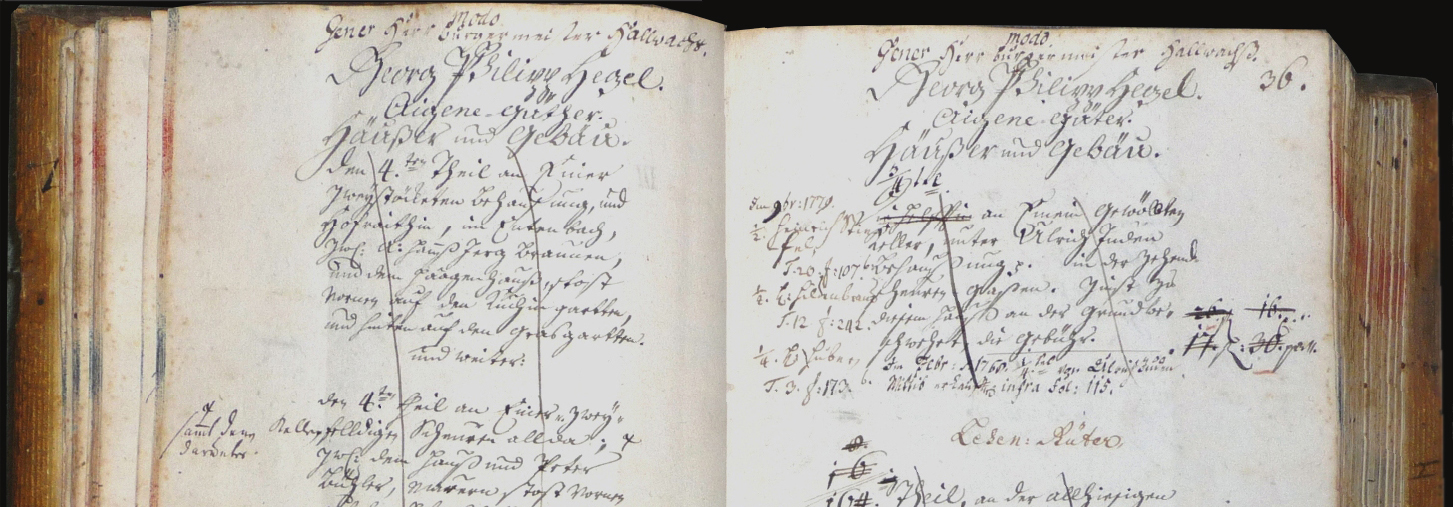 Steuerbuch Metzingen, 1758, (Quelle: Stadtarchiv Metzingen, MB 328)