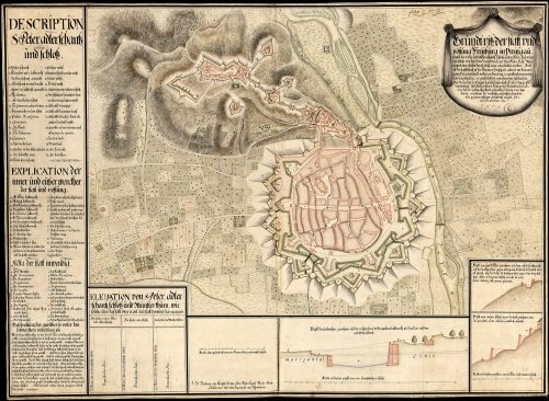 Plan der französischen Festung Freiburg im Breisgau, 1698 (Hfk Planbände 4 Nr. 13)