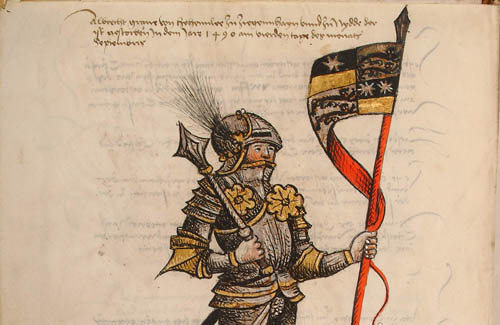 Graf Albrecht von Hohenlohe und Ziegenhain, 1490 (HZAN)