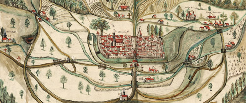 Waibstadt mit Umgebung, 1727 (GLAK H Waibstadt 1)