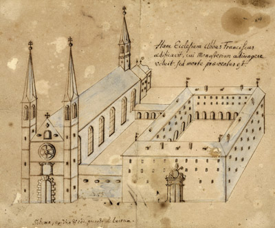 Kloster Ettenheimmünster, um 1683 (GLAK G Ettenheimmünster 15)