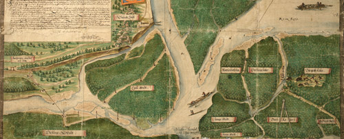 Der Rhein bei Steinenstadt, 1602 (GLAK H Neuenburg 1)
