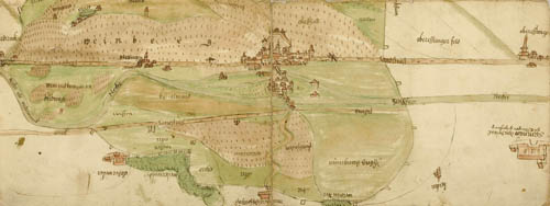 Territorium der Reichsstadt Esslingen, Mitte 16. Jahrhundert (StAL B 169 Bü 40a)