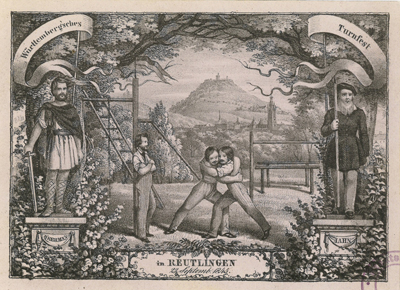 Württembergisches Turnfest in Reutlingen, 1845 (HStAS E 146 Bü 8468)