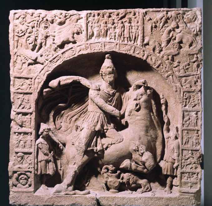 Foto des Mithras-Reliefs