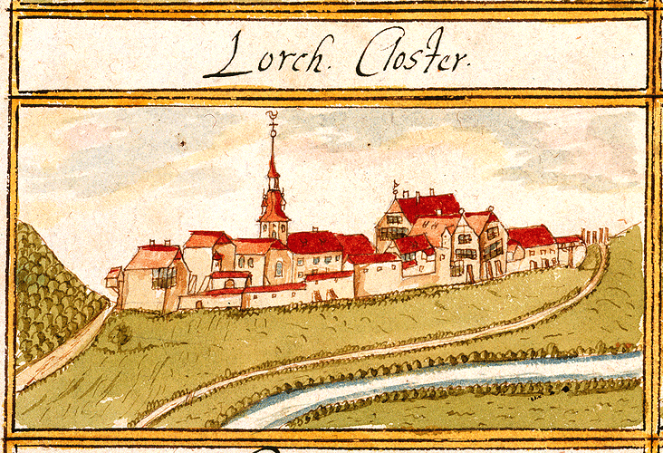 Kloster Lorch in den Kieserschen Ortsansichten