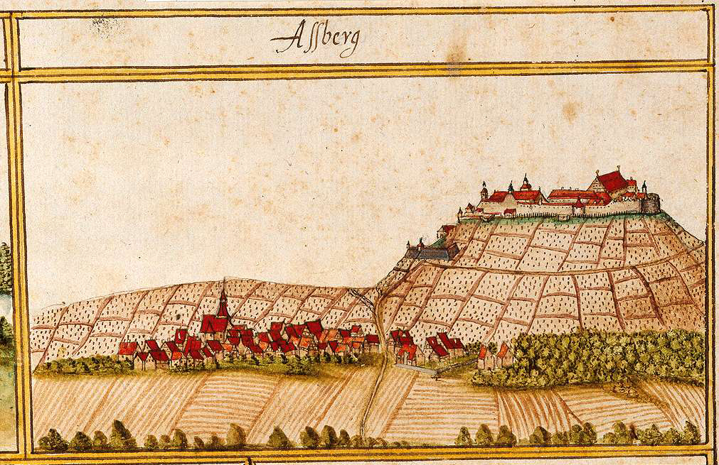 Asperg, Kiesersche Ortsansicht, 1682