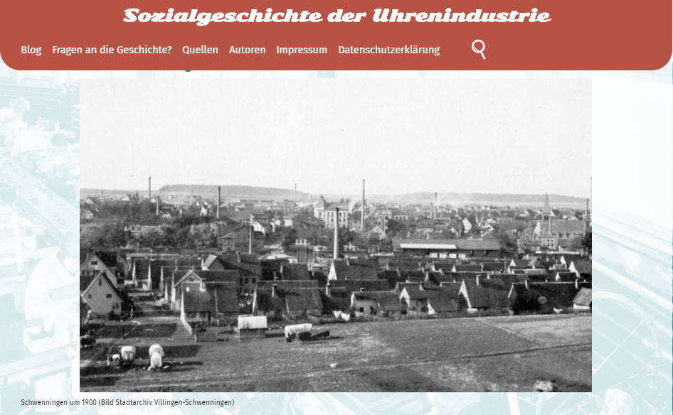 Schwenningen um 1900, Quelle Stadtarchiv Villingen-Schwenningen/Blog Sozialgeschichte der Uhrenindustrie