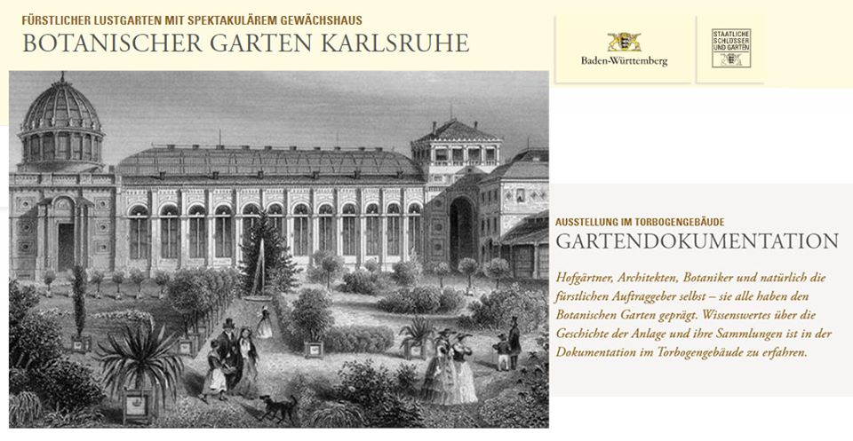 Der botanische Garten in Karlsruhe
