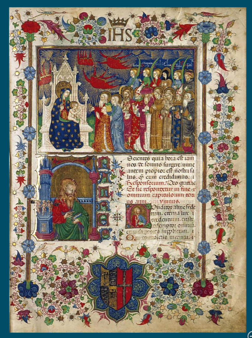 Das Brevier der Maria von Savoyen (um 1430) im virtuellen Ausstellungsraum, Reproduktion der Bibl. municipale Chambéry Ms 4, Blatt 9r.