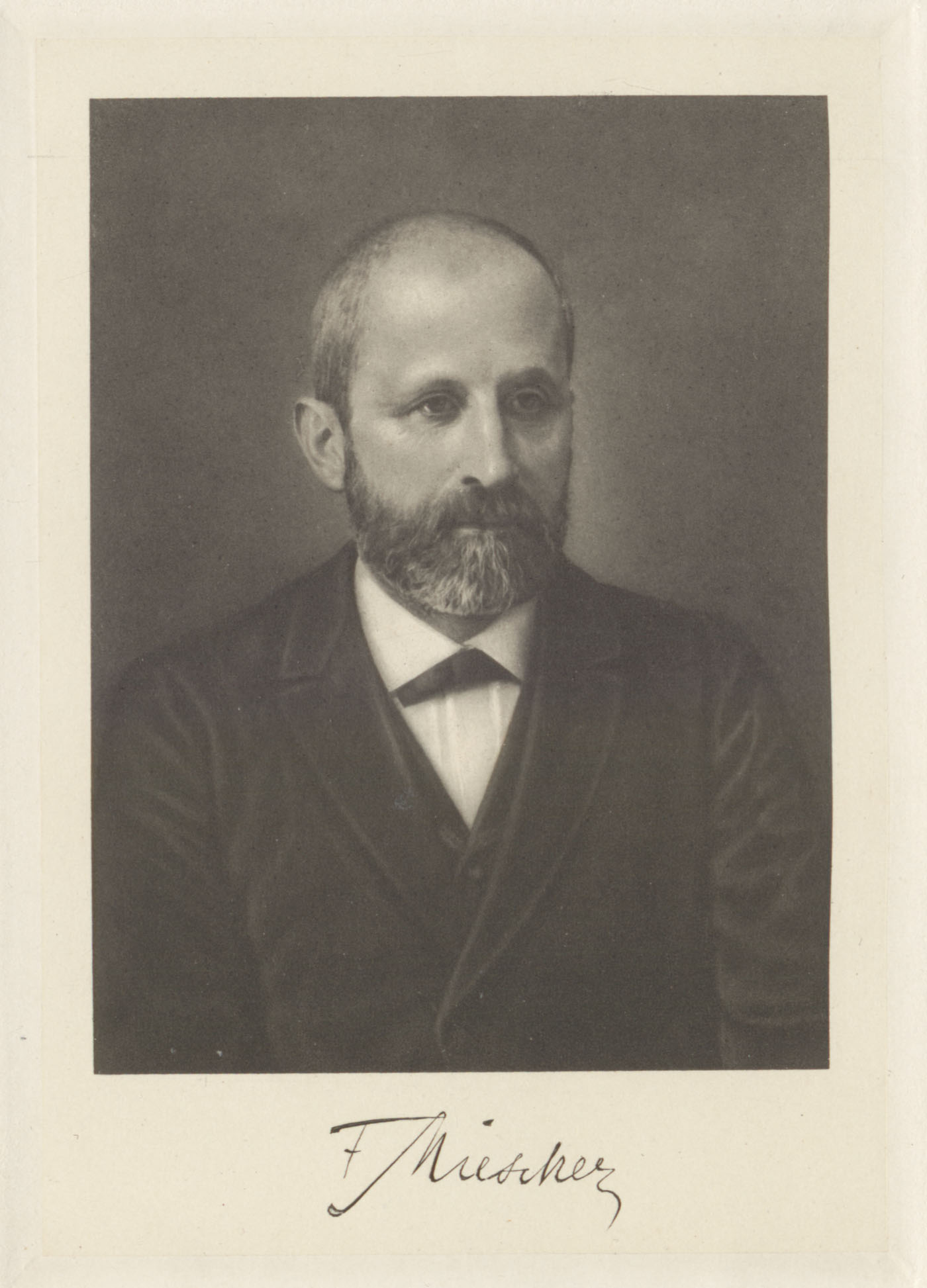 Friedrich Miescher, Lithografie, vor 1897
