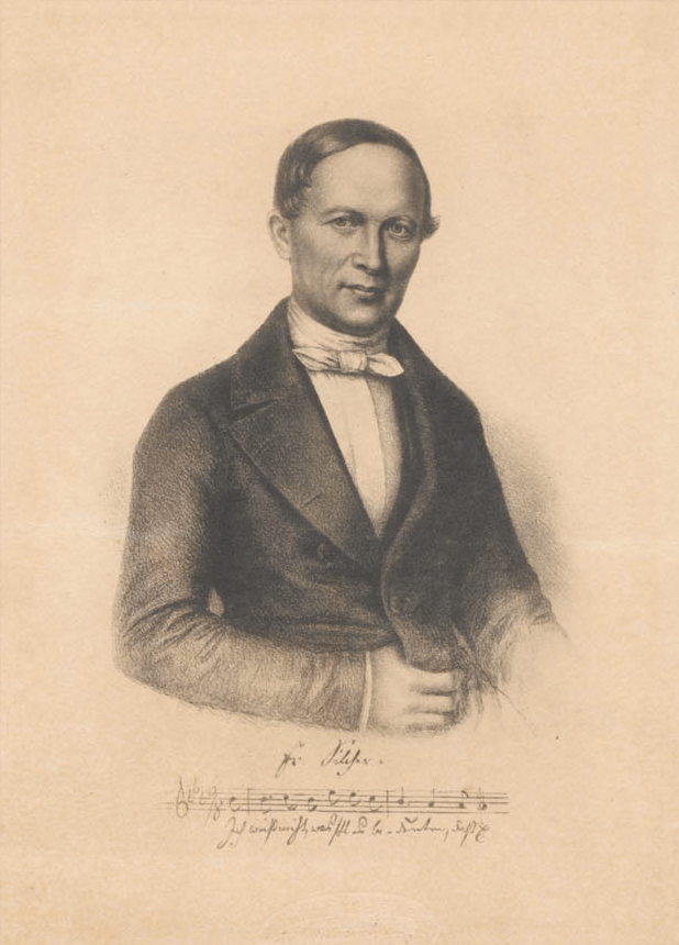 Friedrich Silcher, Lithografie, 19. Jahrhundert