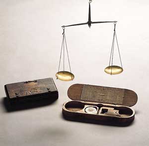 Ein Beispiel aus dem Museum für Waage und Gewicht in Balingen, [Quelle: Netmuseum]
