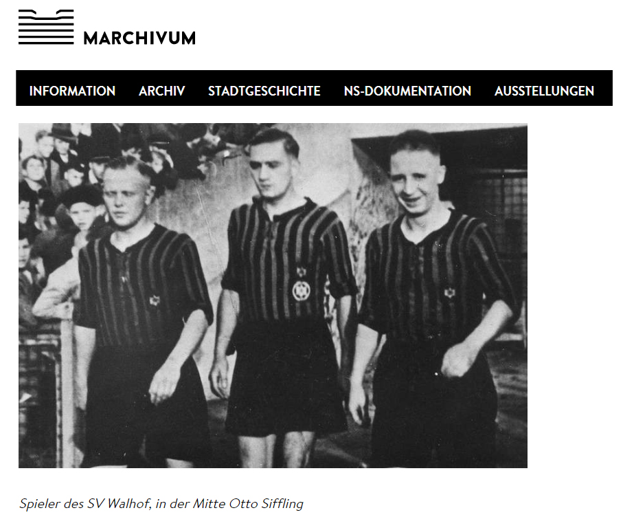 Otto Siffling mit Spielern des SV Waldhof, Quelle Marchivum (Stadtarchiv Mannheim).