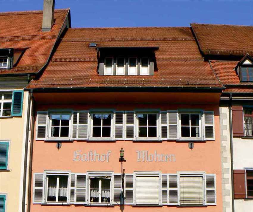 Haus der Großen Ravensburger Handelsgesellschaft, heute Gasthaus Mohren - Quelle Andreas Zodel