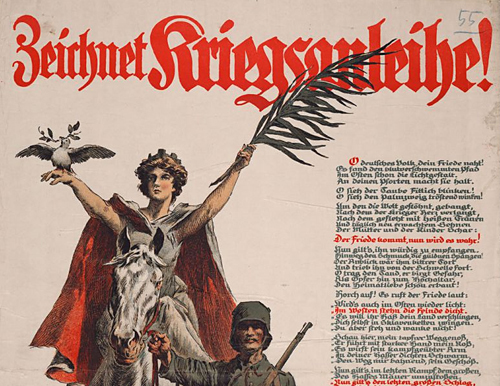 Aufruf in Gedichtform zur Zeichnung von Kriegsanleihen in Ehingen an der Donau 1918 - Quelle LABW