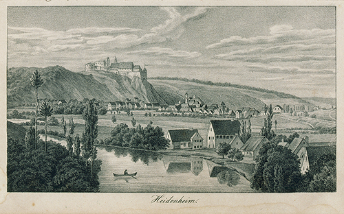 Heidenheim in der Beschreibung des Oberamts Heidenheim 1844 - Quelle LABW
