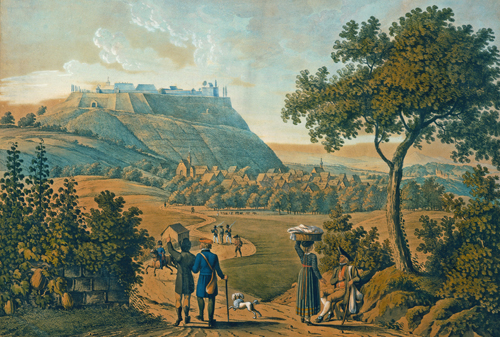 Festung Hohenasperg um 1820 - Quelle LMZ BW