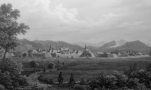 Festung Rastatt um 1850 - Quelle LMZ BW