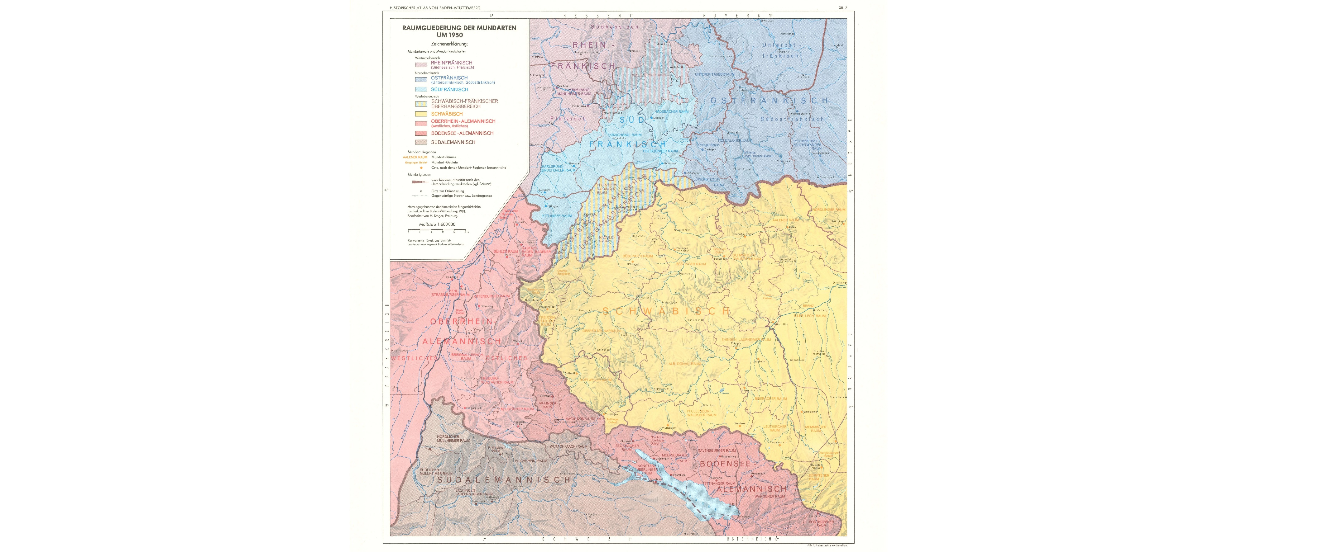  Dialekträume, Historischer Atlas