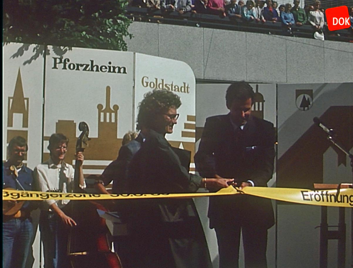 Fußgängerzone Pforzheim 1986