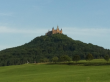 Blick auf Berg und Burg Hohenzollern