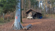 Forsthütte im Wald "Heidenteich"