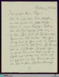 Brief von Alfred Mombert an Reinhard Piper vom 28.10.1936 - K 3285, 2