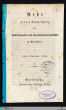 Rede bei der Einweihung des Arbeitshauses und Taubstummeninstituts zu Pforzheim : am achten November 1826