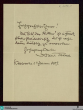 Brief von Hans Thoma an Herbert Brüning - K 3398