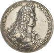 Medaille auf die führerlose Markgrafschaft Baden-Durlach 1689
