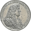 Medaille auf den Regierungsantritt des badischen Markgrafen Friedrich VII. Magnus 1677